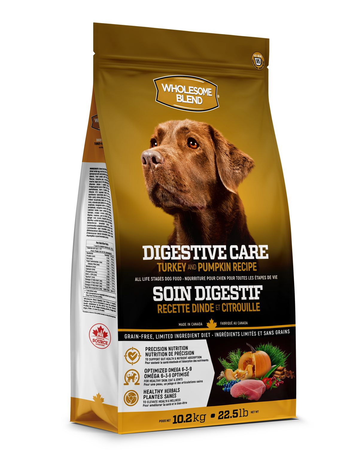 Wholesome Blend Digestive Care Turkey & Pumpkin - Lifetime Pet
