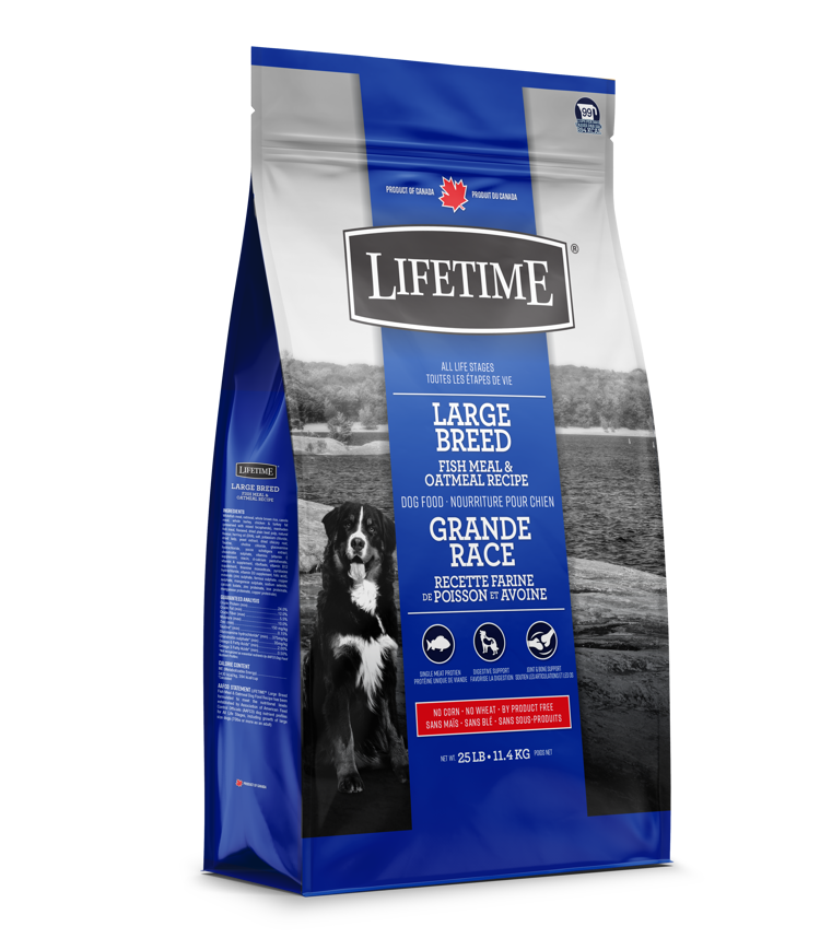Lifetime fish and hot sale oatmeal dog food
