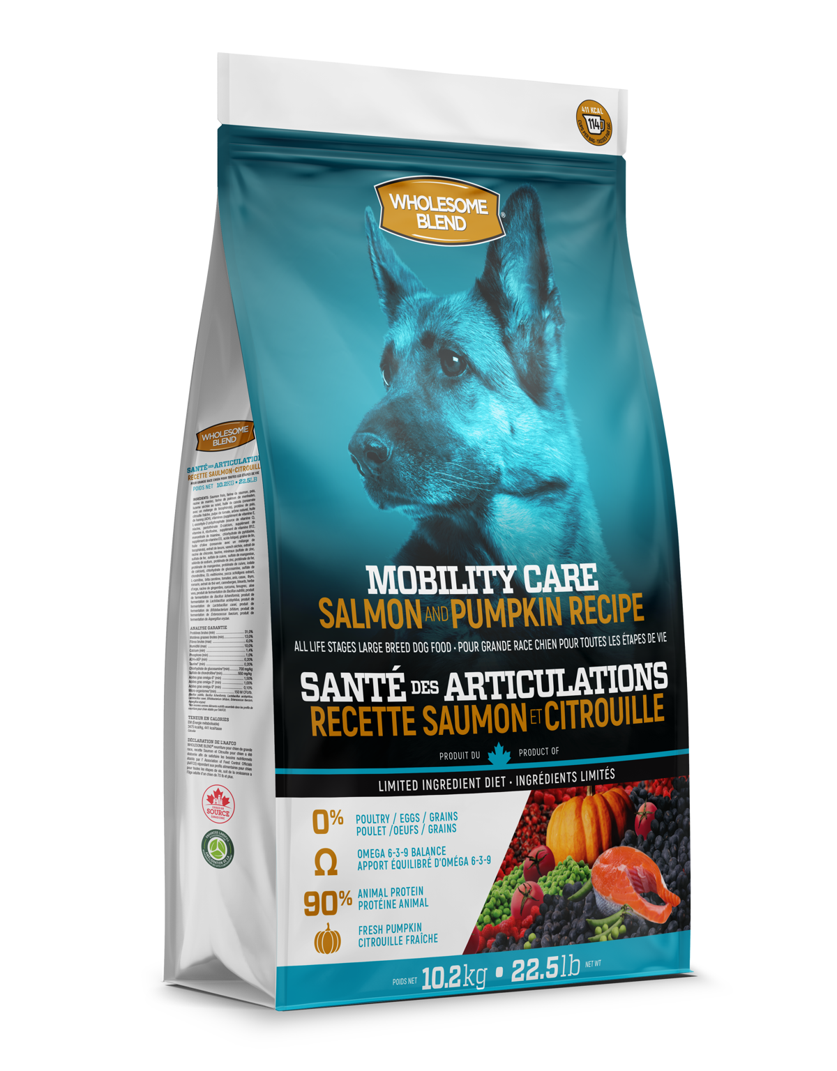 Wholesome Blend Mobility Care Salmon and Pumpkin new Lifetime Pet